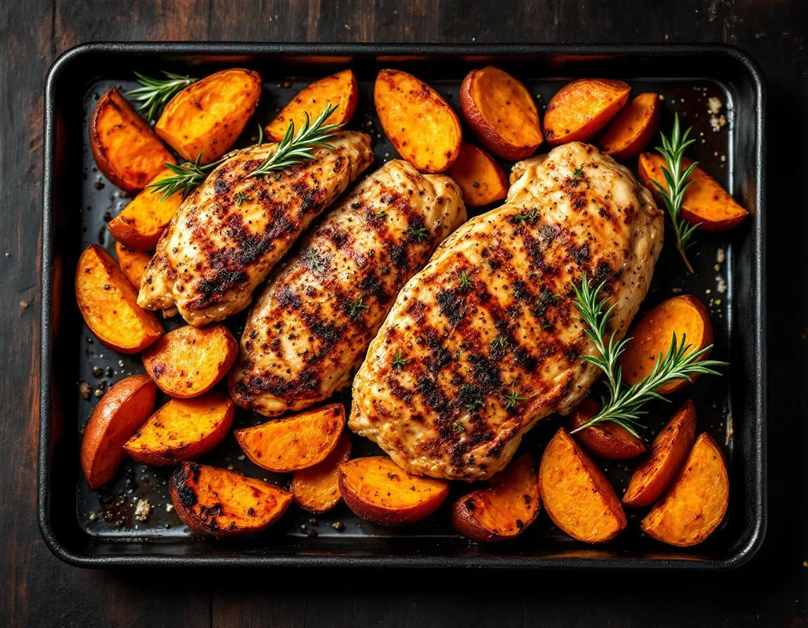Baked Chicken Breast with Sweet Potato