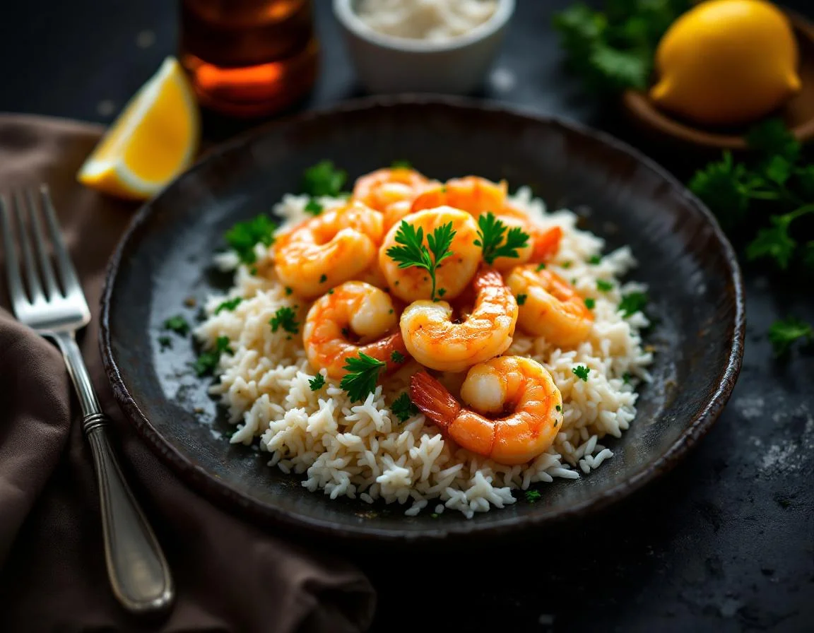 Garlic Butter Shrimp & Rice