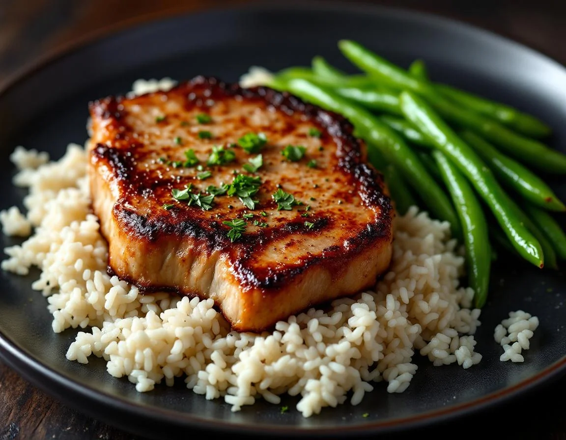 Pork Chops & Rice