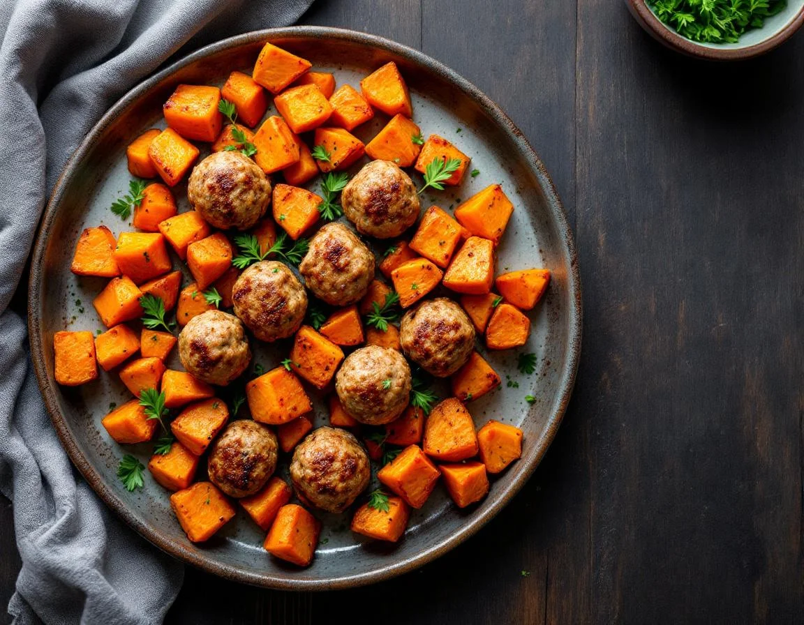 Sheet Pan Ground Turkey 93/7 with Sweet Potato